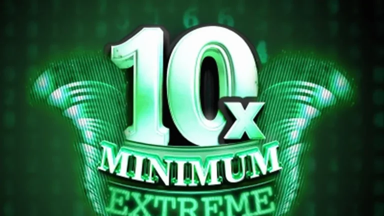 Tampilan antarmuka slot 10x Minimum Extreme dengan desain retro