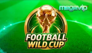 Tampilan visual slot Football Wild Cup dengan latar belakang stadion sepak bola yang megah.